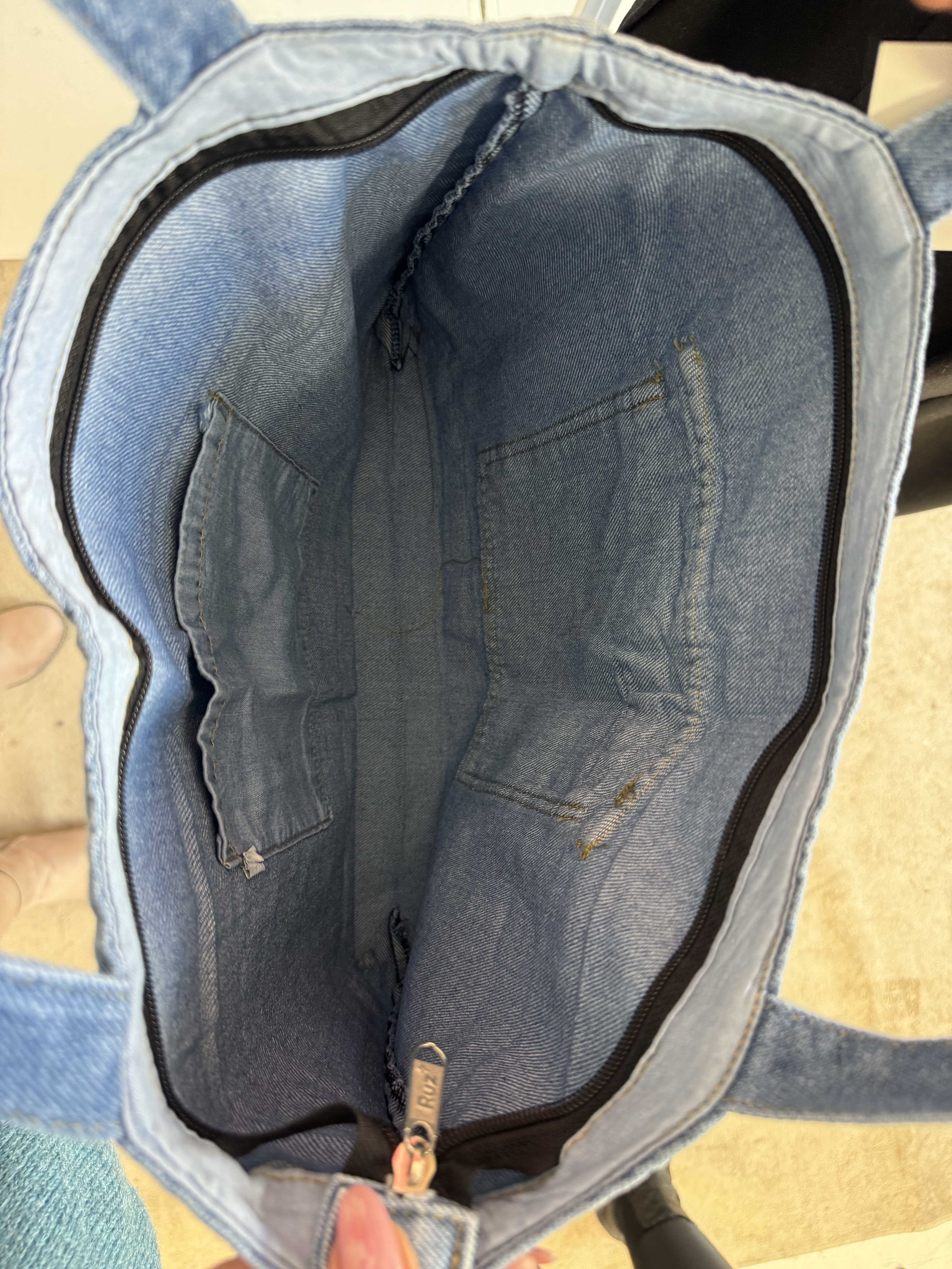 Betti - Denimväska med stor ficka